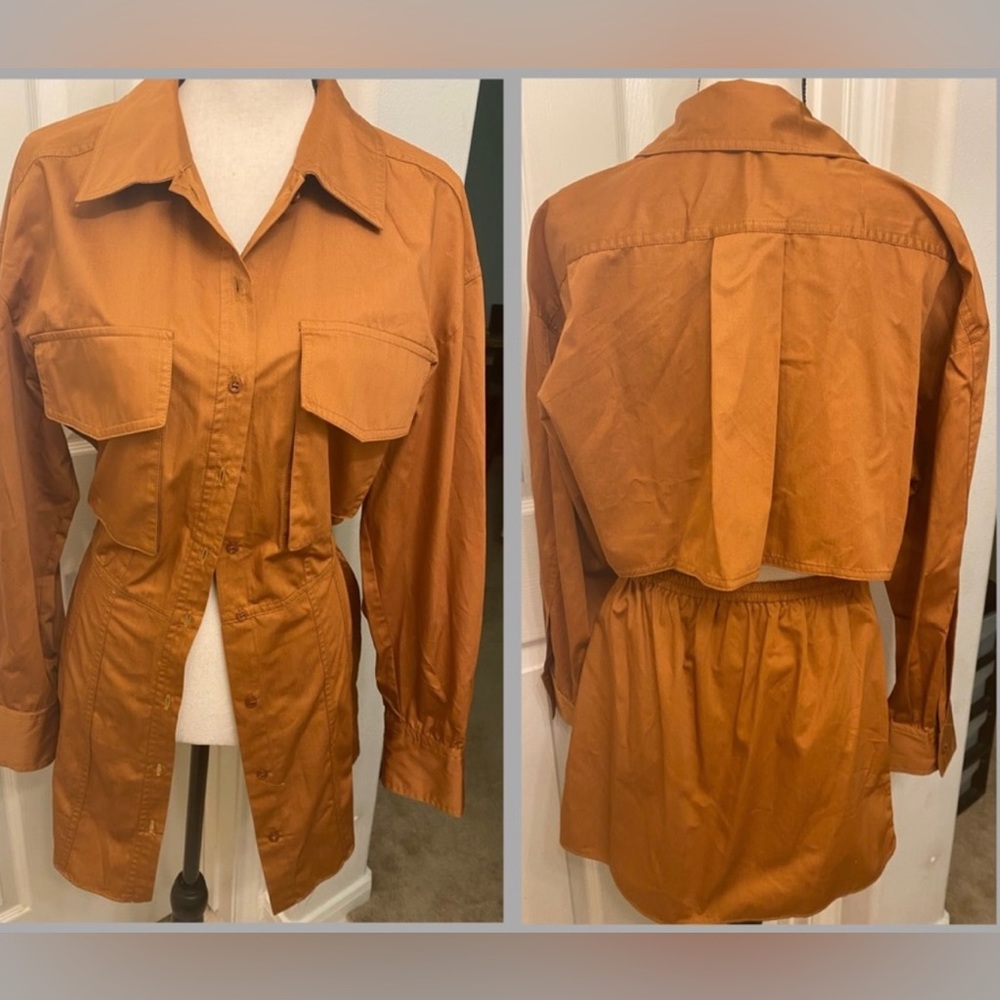 Zara poplin shirt dress